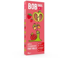 Ābolu un zemeņu rullīši BOB SNAIL, 30g