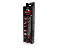 ACAR F5 POWER Juodas 5 AC outlet(s) 230 V 3 m