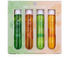 Accentra SPA COLLECTION vonios rinkinys dovanų dėžutėje (zkumavky) su 2 x 60 ml dušo želė, 2 x 80 g vonios druskos, 2 kvapais / spalvomis: citrusinių vaisių ir apelsinų, mėtų ir laimo, VE 6/12
