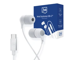 Ausinės 3mk su laidu Earphones USB-C baltos