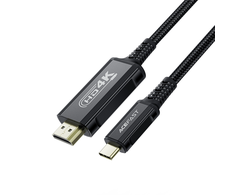 Kabelis Acefast C1-10 USB-C to HDMI 1.8m juodas