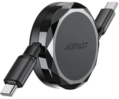 Acefast C13-03 duomenų perdavimo ir įkrovimo kabelis | USB-C į USB-C | 60 W | 0,8 m | juodas