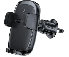 Acefast D48 Car Air Vent Mount with Wireless Charger - Juodas