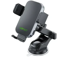 Acefast D53 Car Mount with Wireless Charger for Dashboard with Automatic Clamp - Juodas