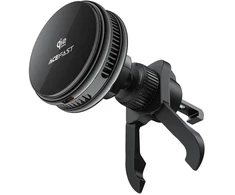 Acefast D66 Magnetic Car Air Vent Mount with Qi2 25W Wireless Charging and Cooling - Juodas