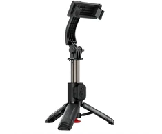 Acefast E42 Selfie Stick with Automatic Tripod and Bluetooth Remote Control 63 cm - Juodas