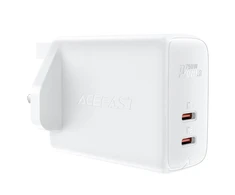 „Acefast GaN“ (JK kištukas) 2x USB C tipo 50W balta (A32 JK)