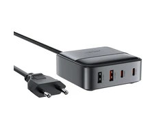 Acefast Z6 įkroviklis Network GaN Desktop 2x USB-A / 2x USB-C PD 65W – juodos spalvos