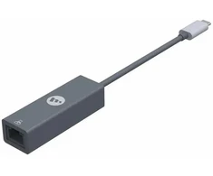 Ethernet RJ45 (lizdas) į C tipo (vyras) adapteris Mophie pilkas