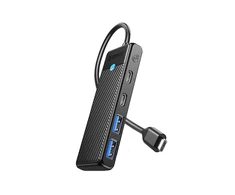 Adapterio šakotuvas 4in1 Orico USB A3.0x2 + Type-C3.0x1 + PD100Wx1