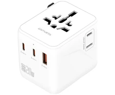 4smarts Nomad GaN 20W 2C+1A kelioninis adapteris, baltas