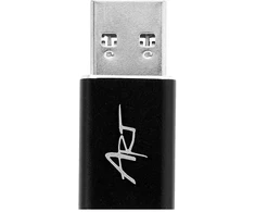 Adapteris USB A 3.0 to USB C ART C12 OTG juodas