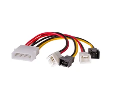 AKYGA AK-CA-34 Adapteris Molex/2 x 3-pin 12V/2 x 3-pin 5V 15cm