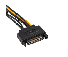Kabelis zasilający Akyga Adapteris su kablem Akyga AK-CA-80 PCI-E 6+2pin (m) / SATA (m) 15cm