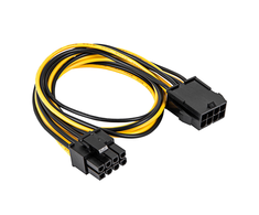AKYGA Adapteris su kablem AK-CA-82 PCI-E 6+2 pin m / PCI-E 8 pin m 40cm