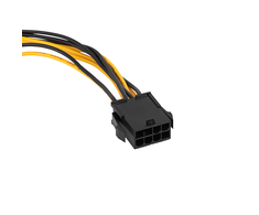 AKYGA Adapteris su kablem AK-CA-82 PCI-E 6+2 pin m / PCI-E 8 pin m 40cm
