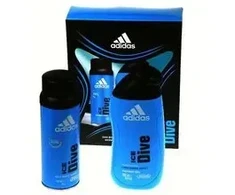 Adidas Ice Dive Gift Set Deospray 150 ml and dušo želė Ice Dive 250 ml 150ml