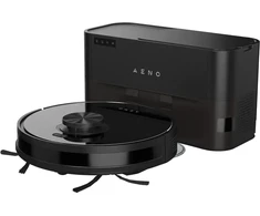 Aeno Robot Cleaner w/Dust Collector, juodas, 2in1 and dust tank, 4000pa, 3200mAh battery