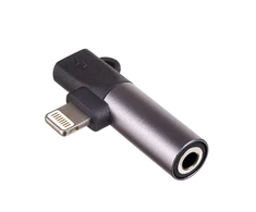 USB kabelis Akyga Žaibas - mini Jack 3,5 mm Juodas (AK- AD- 63)