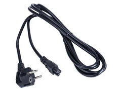 IEC C5/IEC C7 maitinimo laidas su dobilo lapo formos išvestimi - 3 m juodas - Akyga AK-NB-10A