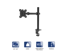 Akyga Laikiklis biurkowy do monitora Akyga AK-MB-01 ramię 10kg VESA 75x75mm / 100x100mm 15-32"
