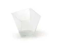 Alcas Užkandžių indas Charme, permatomas, PS, 7,2x7,2 cm, 180 ml, 0,6kg, 40 vnt.