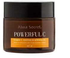 „Alma Secret Powerful C senėjimą stabdantis šviestuvas Moringa Spf30 50ml
