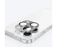 AmazingThing Aviation-Grade Alloy Apsauginis stiklas Lens skirtas Apple iPhone 16 Pro / 16 Pro Max Camera Lens - Gray