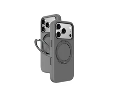 AmazingThing Cloudie Apple iPhone 17 Pro dėklas with Stand – pilkos spalvos