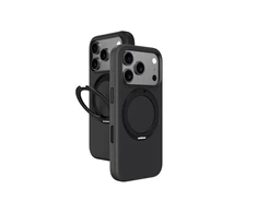 AmazingThing Cloudie Apple iPhone 17 Pro Max dėklas with Stand – juodos spalvos