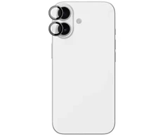 AmazingThing Lens Glass skirtas Apple iPhone 17 with juodos spalvos Aluminum Frame