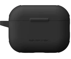 „AmazingThing Omni Case Titan“ dėklas, skirtas „AirPods Pro 3“ - juodas