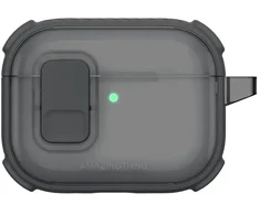 „AmazingThing Titan Pro Mag“ skaidrus dėklas, skirtas „AirPods Pro 3“ - Juodas