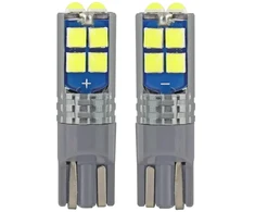 Amio LED CANBUS 10SMD 3030 T10 W5W balta 12V/24V