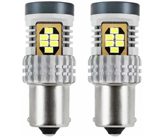 Amio LED CANBUS 3020 24SMD 1156 BA15S P21W R10W R5W baltas 12V/24V