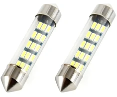 Amio LED lemputės Standard Festoon, C5W, 15xSMD, 3014, 12V