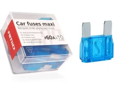 Automobilinių saugiklių dėžutė „Maxi“, 10 vnt., 60A, amio-02328