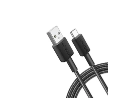 Anker | 322 nailono kabelis, Juodas | A81H6G11 | USB-A į USB-C