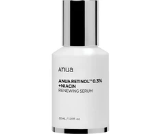 Anua Retinol Fragrance-Free Anti-Aging Evening Serum Face veido serumas, 30 ml