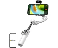 AOCHUAN X2 stabilizatorius su dirbtinio intelekto jutikliu (Baltas)