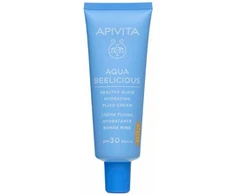 Apivita Aqua Beelicious Healthy Glow drėkinamasis fluidas „Kreminis“ SPF 30, 40 ml
