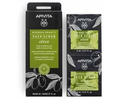 Apivita Olive Exfoliating &amp; Purifying Scrub Mask For Face, 2 vnt., 8 ml