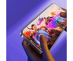 Baseus viso ekrano Apsauginis stiklas Apple iPhone 14 Pro su Anti Mėlyna šviesos filtru ir 0,3 mm garsiakalbio dangteliu + montavimo rėmeliu