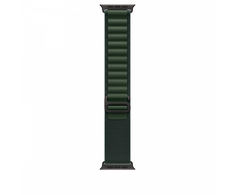 Apple 49mm Dark Žalias Alpine Loop - Large - Juoda Titano apdaila
