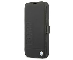 Dėklas Apple iPhone 13 Mini BMW Book Signature (BMFLBKP13SSLLBK) juodos spalvos