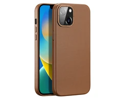 Dux Ducis Grit dėklas skirtas Apple iPhone 14 Plus, rudas