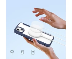 Dėklas Dux Ducis Skin X Pro Apple iPhone 15 Plus mėlynas