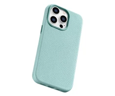 iCarer Litchi Premium Leather Apple iPhone 14 Pro Max Magnetic Leather with MagSafe dėklas telefonui žalios spalvos (WMI14220712-GN)