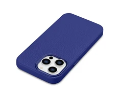 iCarer Litchi Premium Leather Apple iPhone 14 Pro Magnetic Leather with MagSafe dėklas telefonui mėlynos spalvos (WMI14220710-DB)