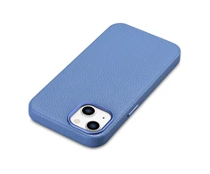 iCarer Litchi Premium Leather Apple iPhone 14 Magnetic Leather with MagSafe dėklas telefonui žydros spalvos (WMI14220709-LB)